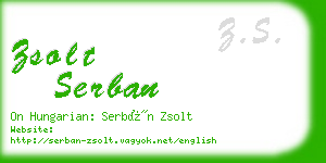 zsolt serban business card